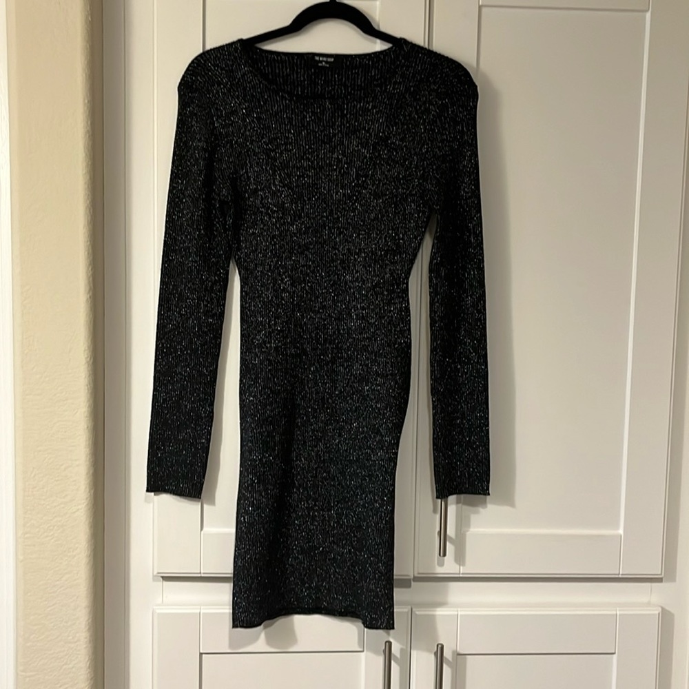 Black glitter dress, XL